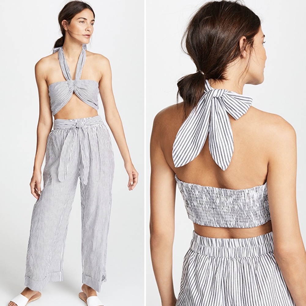Mara Hoffman Swim Striped Bella Halter Top